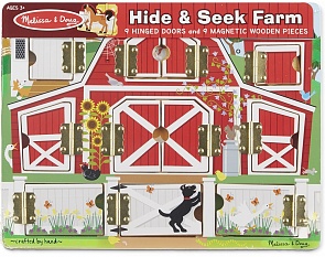 Доска с окошками - Ферма, из серии Магнитные игры (Melissa&Doug, 4592)